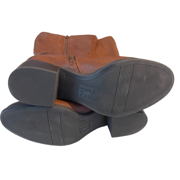 Naturalized Brown Leather Zip Up Riding Boots Women's size 6.5 - Picture 6 of 10